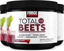 ForCE FacTOR Total Beats Superfood Beet Root Powder 3-Pack, Nitrate untuk mendukung Circulation, Blood Flow, Nitric Oxide, Energy, Endurance, Stamina, Cardiovascular Heart Health Suppplemen, 90