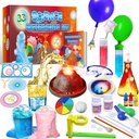 UNGLINGA 33 Eksperiments Science Kit for Kids, Science Project STEM Gifts for Boys Girls Learning Education Chemistry Set, Volcano Erupting, Scients Kit