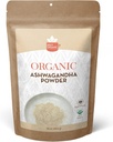 Powder Akar Ashwaganda SPIC Organik - 1 lb., Non- GMO, 100% Raw dari India - India Ginseng (Withania Somnifera) - Dukungan Stress Natural, Energi & Imune Kesehatan