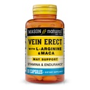 MASON NATURAL Vein Equest dengan L-Arginine dan Maca - Supports Seksual & Vascular Health, Support for Varicose Veins and Spider Veins, 80 Kasules