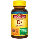 Nature Made Vitamin D3 5000 IU (125 mcg) Ekstra Kekuatan, Vitamin D Suplemen Imune, 70 Sugar Free Fast Dissolve Tablet, Pasokan 70 Hari