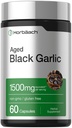 Horbäach Aged Garlic Extract Capsules 1500mg 124g; 60 Count 124; Fermentasi Suplemen 12.4; Non-GMO, Gluten Bebas