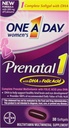 Satu hari di Prenatal 1 Multivitamin, Suplemen untuk Sebelumnya, During, dan Post Pregnancy, termasuk Vitamin A, C, D, E, B6, B12, dan Omegaga-3 DHA, 30 Count