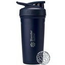 BlenderBottle Sport Insulated Stainless Steel Sake Bottle with Wire Whidle, 24- Ounce, Navy - Protin Shakes & Hydration for Athletes & Fitness Enabsaists, Easy Mixing, Keeps Frinks Cold, Lockable Lid