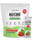 IbaralSlim MagicMag Magnesium Pack 30 Stick Pack Magnesium Citrate Powder - Stress, Constipation, Muscle, Heart Health, dan Sleep Dukung 124; Natural Strawberry & Lime Flaveled Magnesium Suplemen