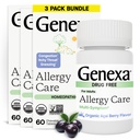 Genexa Allergy Care Allergy, Drug Free, Non-Drowsy Allergy & Decongestant Relief for Adulants 124; Vegan & Non- GMO 124; Homepathic Allergy Relief Made Clean 124; Organic Acai Berry Flavor