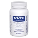 Enkapsul Murni Ultra B- Kompleks dengan PQQ 124; Vitamin B Suplemen untuk Mendukung Nerves, Cells, Methylation, dan Mitokondria Kesehatan *