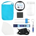 Koluidal Silver Generator Kit - 99,99% (Ag) Rods, TDS Meter Colloidal Silver Machine, Indikator Air Ionizer Air Mesin untuk Rumah, Travel Bag, Sederhana Kit