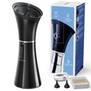 Upgraded Ear Wax Removal dengan One-Piece Waste Tank, Safe Cleaner with Water Temperation Sensor, Effective Ear Irrigation Kit & USBA to C Cable, IPX7, Black