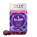 OLLY Sleep Gummy, 3mg Melonatin, L-Theanine, Chamomile, Lemon Balm, Sleep Aid, BlackBerry, 90 Count