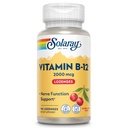 SOLARAY Vitamin B12 2000 mcg Lozenges - No Sugar, Natural Cherry Flavor Vitamin B 12 Suplemen untuk Fungsi Nerve, Energi dan Darah Merah - Lab Diverifikasi, Vegan - 90 Servings, 90 Lozenges