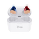 Hearing Aids, Digital Rechargable Hearing Aids for Seniors with Charging Case, Invisible Hearing Amplifier with Noise Reduction