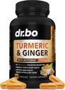Turmeric Curcumin dengan BioPerine & Ginger Suplemen - 1950mg Organik Tumeric dan Curcumin BioPerine Black Pepper Pills - Turmeric dan Ginger Supplemen 60 Kapsul