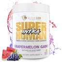 ALPHA LION Superhuman Intra Pawder Workout untuk Pria & Perempuan, Amino Acids Dine, Pemulihan Otot, Bedak BCAA, Mix Elektrolit & Hidration (42 Servis, Permen Semangka Semangka)