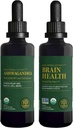 Global Healing Center Ashwagandha & Brain Health Kit - Ashwagandha Complex, Support Mood, Fungsi