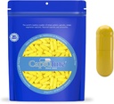Ukuran Warna 0 Katup Gelatin Kosong oleh Capsuline - Kuning / Yellow Count 12.000; Kosher & Halal Certifikasi 124; Gluten Bebas