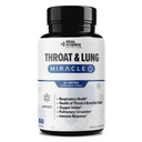 Real Science Throat & Lung Detox Capsules to Clear Mucus, Sore Throat & Dukung Breathing - Lung Dukung Support with Vinitrox, GABA, Vitamin C & D for Long- Term Cough & Relief Respiration, 60 Caps