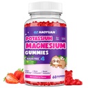Magnesium Gummies for Kids - Magnesium Glycinate Gummies with Vitamin D3, B6, Potasium & Ashwagandha, Magnesium for Kids & Adules Relaxation, Sleep, Brain & Bone Health -Vegan Strawberry 60ct