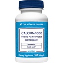Vitamin Shoppe Calcium 1.000MG, Mudah untuk Swallow Softgels, Mendukung Bone & Teeth dengan 400IU Vitamin D (100 Softgels)