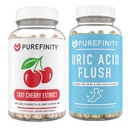 Tart PUREFINITY Cherry Ekstrak Capsules + Uric Acid Flush Capsules Bundle