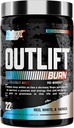 Nutrex Outlift Burn Pre-Workout Tambahan Energi, Fokus & Endurance 124; Metapolyte, L-Citruline, Beta- Alanine & Caffeine 124; Thermogenic Formula untuk Performance (22 Pelayan, Red White Merica)