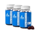 Ashwagandha Gummies Mixed Berry KSM-66, Lion 's Mane, Vitamin-D, Non-GMO, Gluten- Free, Gelatin Free & Kosher (180 Count (Paket 3))