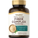 Piping Rock Fiber Complex Suplement 174; 1500mg 124; 120 Capsules 124; Triple Action Pills 124; dengan Psyllium, Oat Bran, dan Apple Pectin 124; Non-GMO, Gluten Free