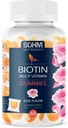 SoHM Biotin Gummies, Biotin Gummies for Healthy Hair, Skin and Nails - Multivitamin Gummies for Dewasa, Suppliments for Men, Women