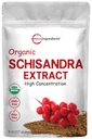 Powder Ekstraksi Organik Schisandra, 8 Ounce, Adaptogen Tradisional dan Penjual Bebas, Suplemen Schisandra Murni, Pendukung Detoksin dan Kesehatan Kognitif, Tanpa GMO