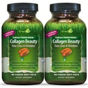 Irwin Colagen Beauty - 80 Liquid Soft- Gels - Advanced Skin, Hair & Nail Ncomsandment - 2 Pack