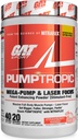 GAT Sport Pumptropic Mega- Pompa & Laser Fokus Mempan Popper (Stimulant- Free), 40 Servings (Strawberry Mango)