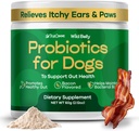 Probilisasi Anjing untuk Kesehatan Digetical - Probiotik Kesehatan Anjing & Allergy Relief - Progories for Dogs - Yeast, Itchy Skin dan Itchy Telinga - Powder Alternative to Pet Chews - TrueCanine Wild Belly