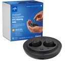 Medline Bluetooth Rechargable OTC Hearing Aids, in- The- Ear, 4 Pengaturan Lingkungan, Air Resistan, Volume Adjustable, Mild untuk Moderate Mendengar Los, Noise Reduction, Earbud Hearing Aids