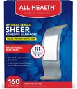 Semua Antibakteria Kesehatan Adhesive Bandages, 3 / 4 dalam x 3, 160 ct Averty 124; Membantu Infeksi Mencegah, Perlindungan Komfortable Ekstra Besar untuk Bantuan Pertama dan Perawatan Berat