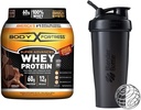 Body Fortress Super Advanced Whey Protein Powder, Chocolate (1.78 pon) dan BlenderBottle Classic Shaker Bottle (28 oz), Black