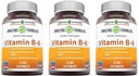 Menakjubkan Formula Vitamin B6 Pyridoxine 250 Tablet Supplemen 124; Non-GMO 124; Gluten Free Alag4; Dibuat di USA (3 Pack)