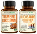 Curcumin Turmeric dengan Black Pepper Extract & Glucosamin Chondroitin MSM Bersama Suplemen