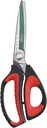 LIVINGO 10 "Multipure Heavy Duty Gunt, Premium Titanium Coating Forged Snainless Steel Tool Industri Shop Spears for Household, Pruning, Gardening, Fabric, Red / Black