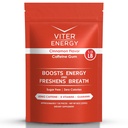 Viter Energy Caffeinated Gum 60mg Caffeine, B Vitamin, Guarana, Sugar Free.