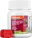 FirstCare £Gas Relief Soft Chewables - Quast Relief of Bloating, Excection Pressure, Fullness, and Gas Discomfort 124; Simelicone 250 mg 126; Anti- Gas Chewable Medicine (20 Count)