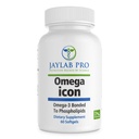 Ikon Omega Antartika Superba Boost Krill Oil Suplemen - Phospholipid Bound Omega-3 Suplemen, Astaxanthin, Supports Heart Health, 100% Terdeteksi dari Laut ke Shelf