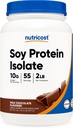 Powder Soy Protein tanpa biaya, 2 LB Milk Chocolate - 10 Grams Protein Per Serving, Vegan, GMO- Free & Gluten Free