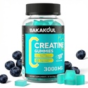 Cretine Monohydrate Gummies for Men & Women - 120 Sugar Free Gummies dengan Magnesium Glycinate, L- Thretonate, L-Taurine + Vitamin B12 untuk Dukungan Otot, Energi Boost, 1 Pack