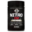 PMD Sports Nitro cm - Nitric Oxide with Agmatin Pre Workout Suplemen - Muscle Growth Pre Workout with L Arginine - Endurance Boost for Hardcore Exercise, Training, and Bodybuilding - 90 Capsules