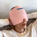 Migraine and Headache Relief Cap - Hot and Cold Therapy for Migraines, Headaches, Stress Relief and More - One Size Fits most - Pink