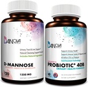 D Mannose Capsules dan Propoles for Women Bundle I Urinary Tract + Vaginal Health Support I UTI and Yeast Infeksi Control I Vegan, Gluten Free I Made in USA