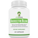 VitaMonk Quercetin Complex - 3 Bioactive Forms of Quercetin - Isoquercetin, Quercetin Dihydrate dan Quercetin Phyttosome - for Superior Absorpsi - Quercetin 500mg Capsules - Quercetin dengan Bromelain