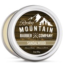 Beard Balm - Sandalwood Blend - Rocky Mountain Barber - with Nutrient Rich Bees Wax, Jojoba, Shea Butter, Coconut Oil - Berisi Real Sandalwood Escoroil