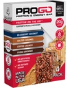 ProGo Protein Bars, Low Sugar, High Protin Snacks (Sampai 21g) - 95% Isolat Murni untuk Perkembangan Otot Lebih Cepat & Pemulihan, Calorie Rendah, Sweetened w / Peanut Butter & Raw Honey (4- Count, Starter Pack)