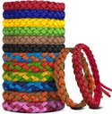 Mosquito Repellent Bracelet, DEET-Free, Individually Wrapped PU Leather Insect & Bug Repellent Wrist Bands (Pack of 24)